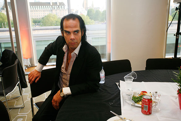 Meltdown 2: Nick Cave backstage at Richard Thompson's Meltdown