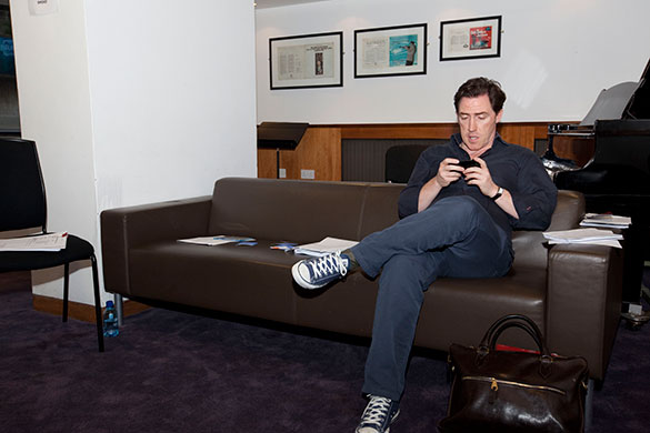 Meltdown 2: Rob Brydon backstage at Richard Thompson's Meltdown