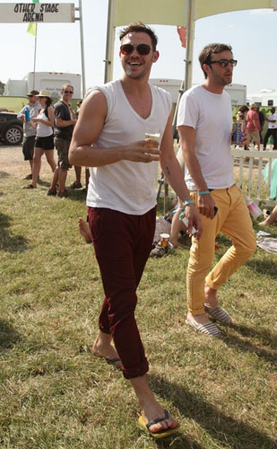 Day Four: Will Young backstage at the festival 