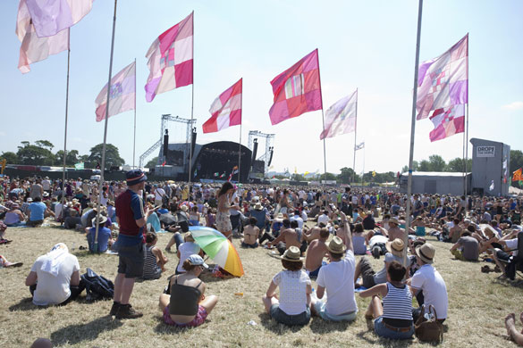 Day Four: festival goers at Glastonbury