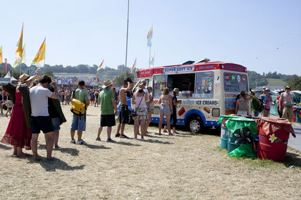 Day Four: icecream van at glastonbury