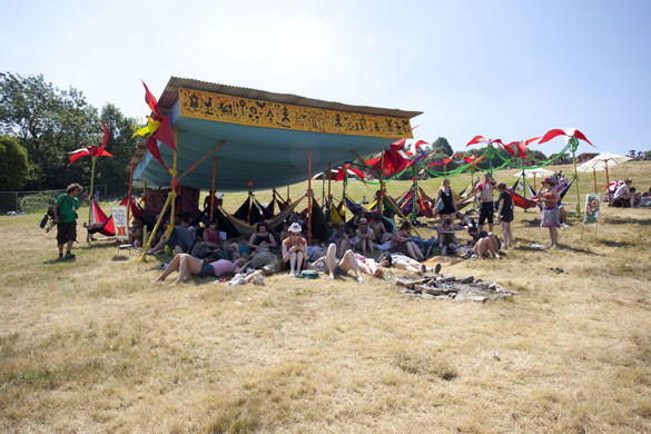 Day Four: Hammocks at glastonbury