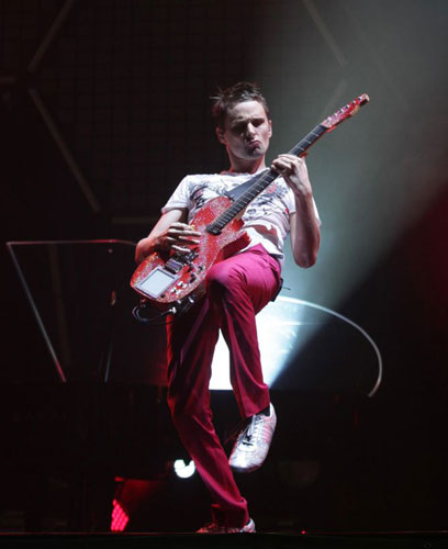Bands: Muse performing on the Pyramid Stage