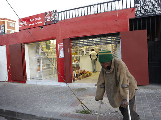 African fans in Jo'burg: A shop in Yeoville named after Samuel Eto'o