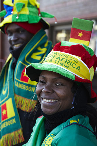 African fans in Jo'burg: Happy Cameroon fans