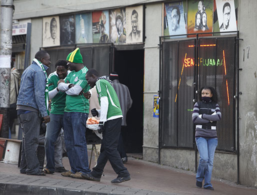 African fans in Jo'burg: Nigeria fans have a laugh