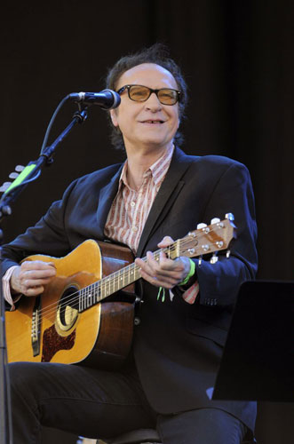 Bands: Ray Davies performs in the early evening on the last day of Glastonbury