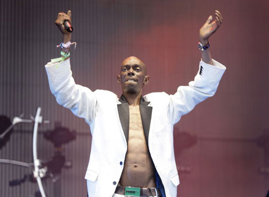 Bands: Maxi Jazz of Faithless at Glastonbury