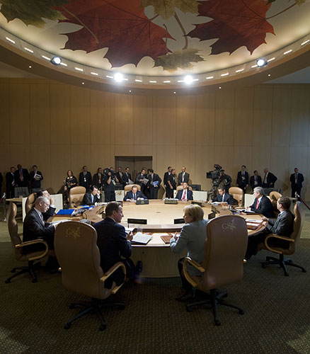 David Cameron at G8: Prime Minister David Cameron and German Chancellor Angela Merkel 
