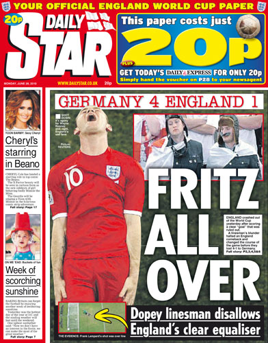 World Cup front pages: Daily Star