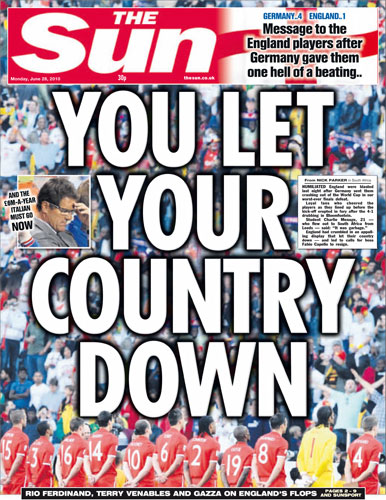 World Cup front pages: The Sun
