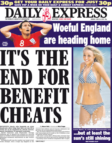 World Cup front pages: Daily Express
