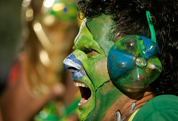 footie: Brazil v Chile, World Cup football