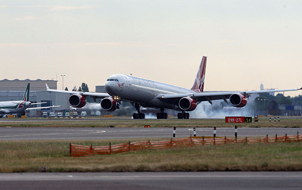 England arrive home: England Team Return Home - Heathrow Airport