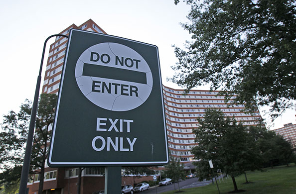 Russian spy ring: Exterior of the River House Apartments in Arlington Virginia