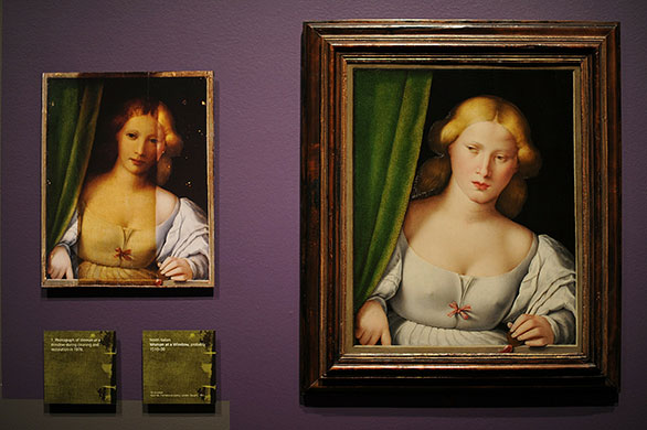 Fakes National Gallery: Woman at a Window (1510-30) by an unknown Italian artist