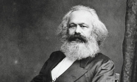 German Political Philosopher Karl Marx Sitting
