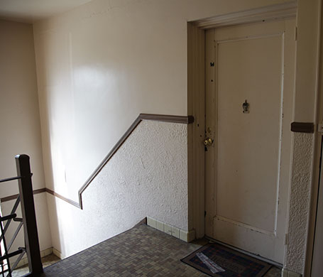 Russian spy ring: Stairway leading to apartment 15N at 1505 N Quinn St in Arlington Virginia