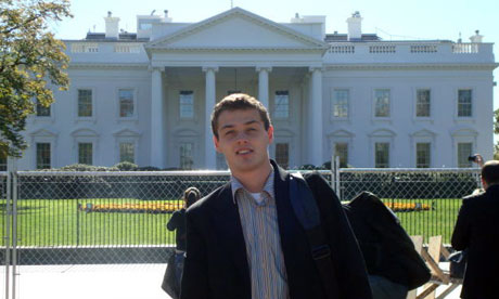 Mikhail Semenko, one of the alleged Russian spies pictured outside
 the White House.