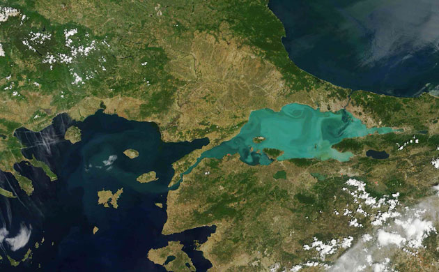 Satellite Eye on Earth: Sea of Marmara, located in Turkey