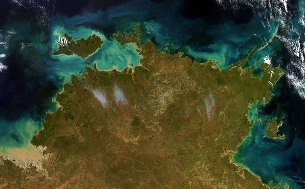 Satellite Eye on Earth: Wildfires burned along Australia's northern coast