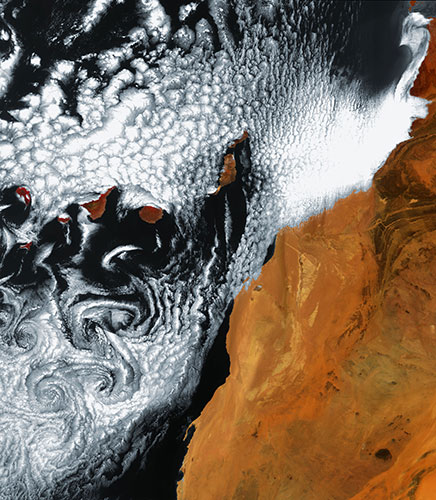 Satellite Eye on Earth: Canary Island archipelago