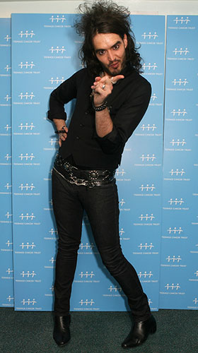 celeb style: Brand: Teenage Cancer Trust: Russell Brand