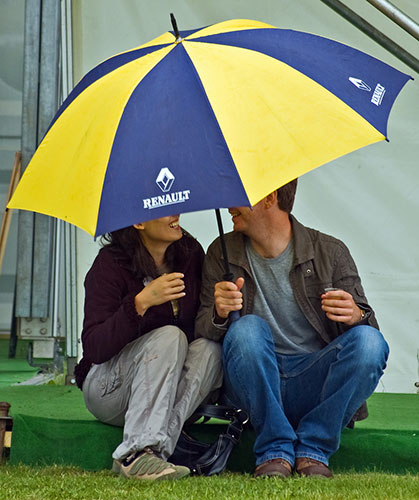 Hay festival: Hay (sic) we don't mind the rain