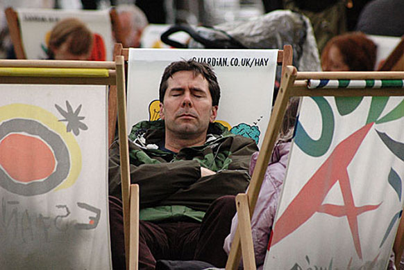 Hay festival: sleep