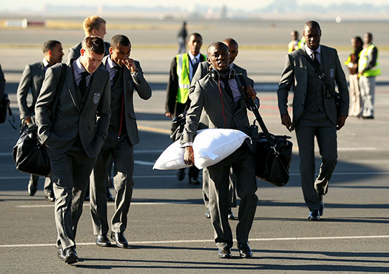 England: England Team Arrive In South Africa-2010 FIFA World Cup