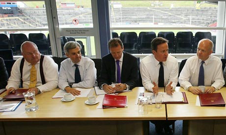 Eric Pickles  with the Coalition Cabinet in Bradford
