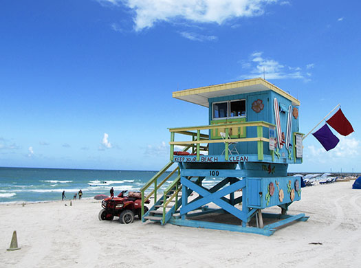 Face Hunter: Miami: lifeguards’ beach platform in South Beach
