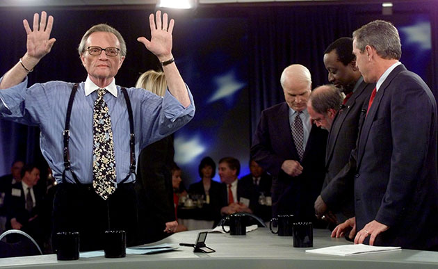 Larry King retires: 2000: Larry King 2000 presidential debate