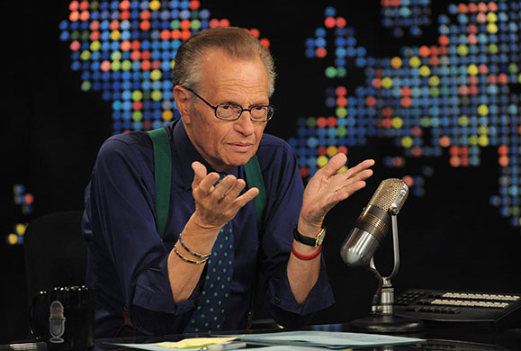 Larry King retires 2: Larry King speaks during Larry King Live: Disaster in the Gulf Telethon