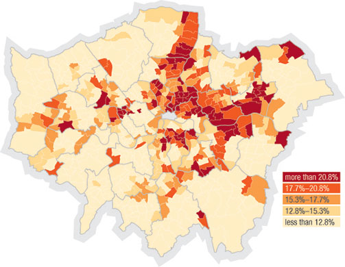 City Parochial: City Parochial ward map