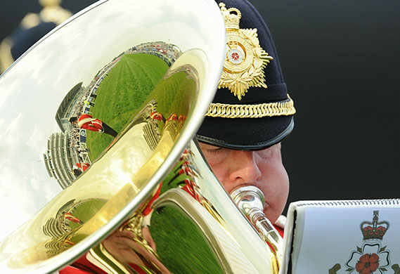 Epsom Derby 2010: Tuba player
