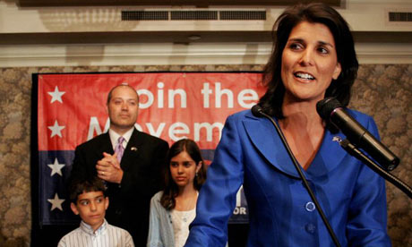 Nikki Haley addresses her supporters