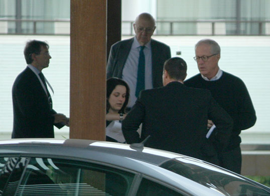 Bilderberg power gallery: Paul Volcker, centre and James A Johnson, right