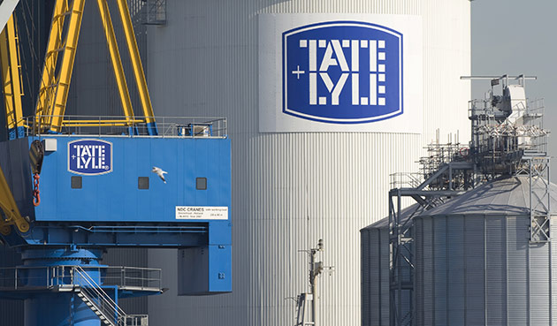 Tate & Lyle: 2009: The logo of Tate and Lyle in east London