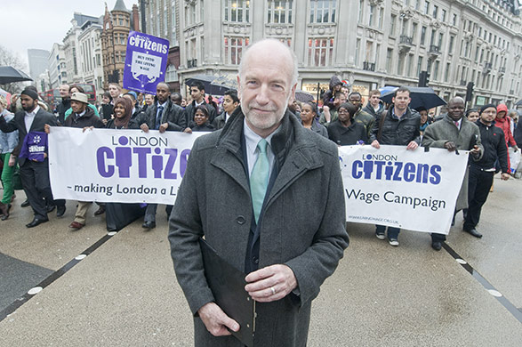 City Parochial: Neil Jameson of Citizens UK in London for the Living Wage campaign