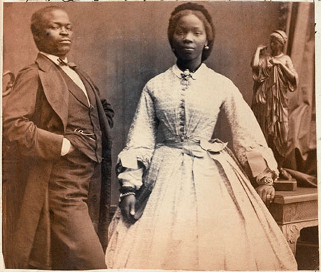Camille Silvy: James Pinson Labulo Davies and Sarah Forbes Bonetta, 1862 by Camille Silvy