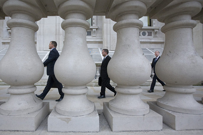 Business Pix of Week: Office workers in Whitehall, central London