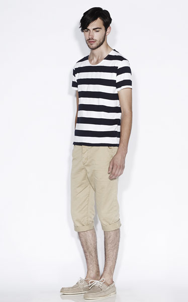 line-up: shorts: Striped top and shorts