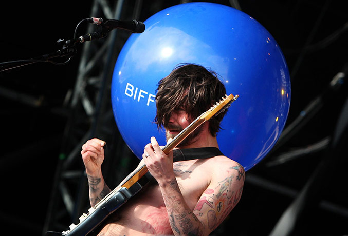 T in the Park: Simon Neil from the band Biffy Clyro