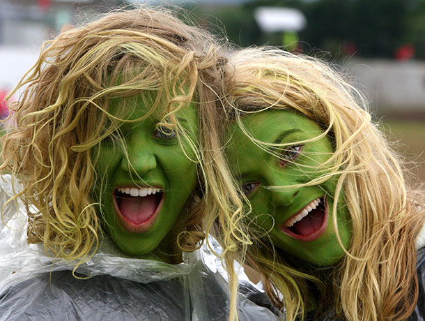 T in the Park: Festivalgoers arriving at the T in the Park