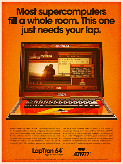 alt1977: alt1977 series Laptron 64 print ad 