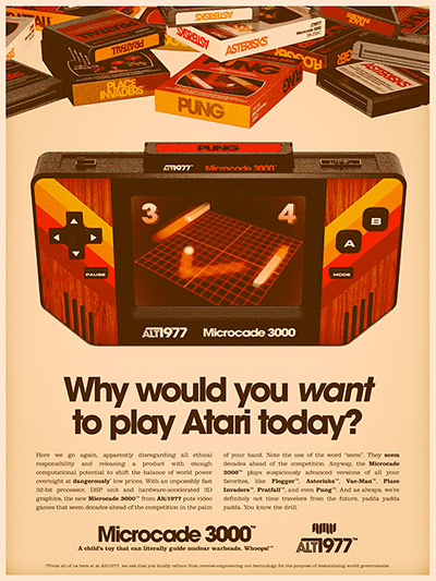 alt1977: alt1977 series Microcade 3000 print ad 