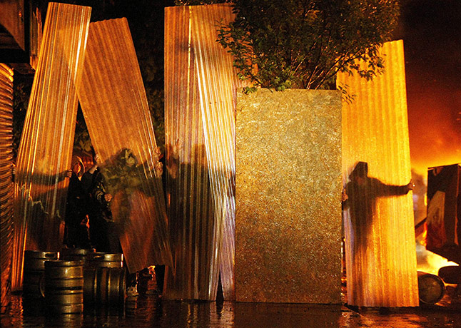 Belfast riots: Nationalist protesters build barricades across the street during clashes 