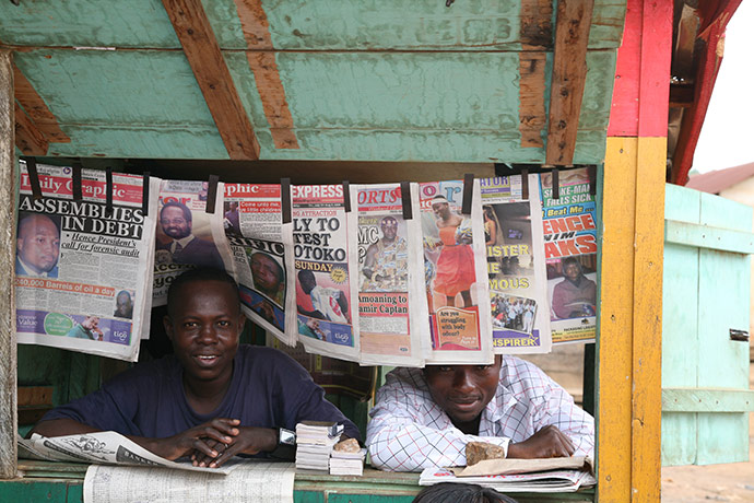Ghost Forest: installation by Angela Palmer made of stumps from Ghana's rainforest