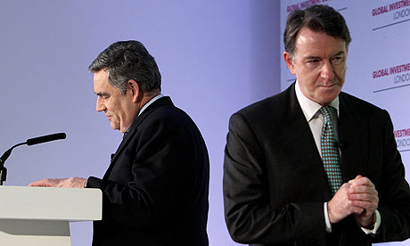 Peter Mandelson and Gordon Brown